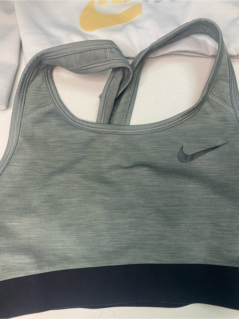 Nike Sports Bra Set - Red, White & Gray Mix - Picture 2 of 16